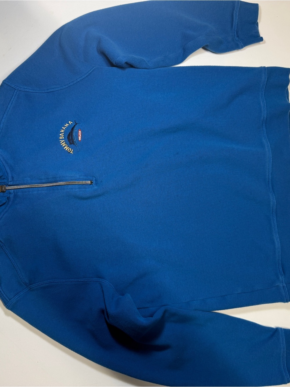 Tommy Bahama Men's Royal Blue Half-Zip Pullover Sweatshirt